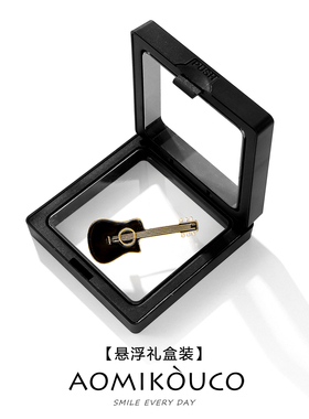 国风创意时尚潮流珐琅吉他胸针女
