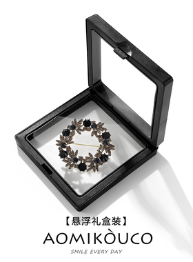 法式复古满钻圆环胸针女气质别针