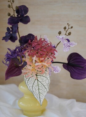 多巴胺仿真花艺花束客厅摆件