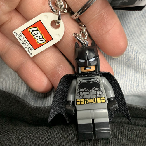 乐高钥匙扣鲨鱼挂件链小人正版挂坠热狗米老鼠蝙蝠侠LEGO人仔挂饰 - 图3