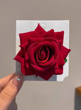 小众玫瑰花项饰辣妹项链女暗黑绑带多层夸张缠绕风颈链发夹手环