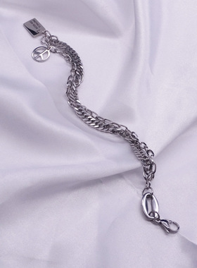 IMI钛钢双层手链男潮个性简约男士手饰学生女ins风小众设计YL175