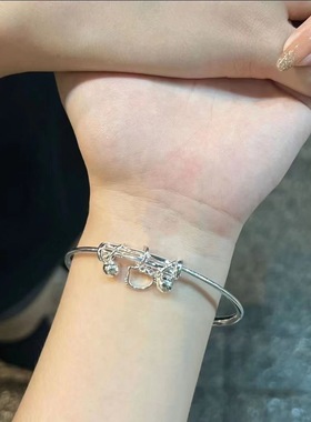 新款KT猫铃铛凯蒂猫吊坠小众手环送闺蜜女友生日可爱手链女款