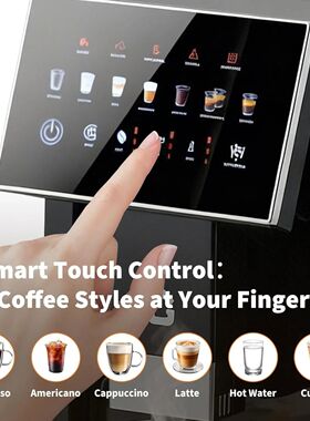 3rd-Gen Espresso Coffee Maker with Milk Frother - Removable