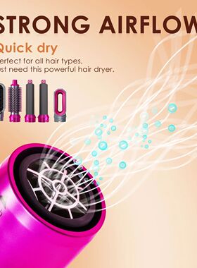 5-In-1 Multi-Function Hot Air Comb Hair Clip Curling Iron Ha