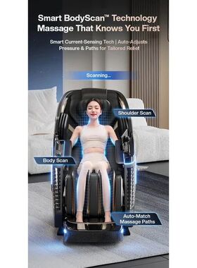 4D+3D Massage Chair Full Body Zero Gravity SL-Track Shiatsu