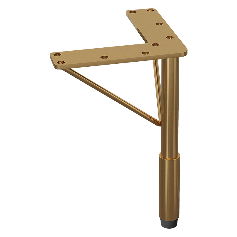 现代茶几脚家具电视柜脚轻奢不锈钢沙发脚桌腿金色浴室柜支撑腿