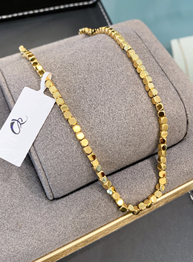 小方块个性百搭岁岁平安款项链