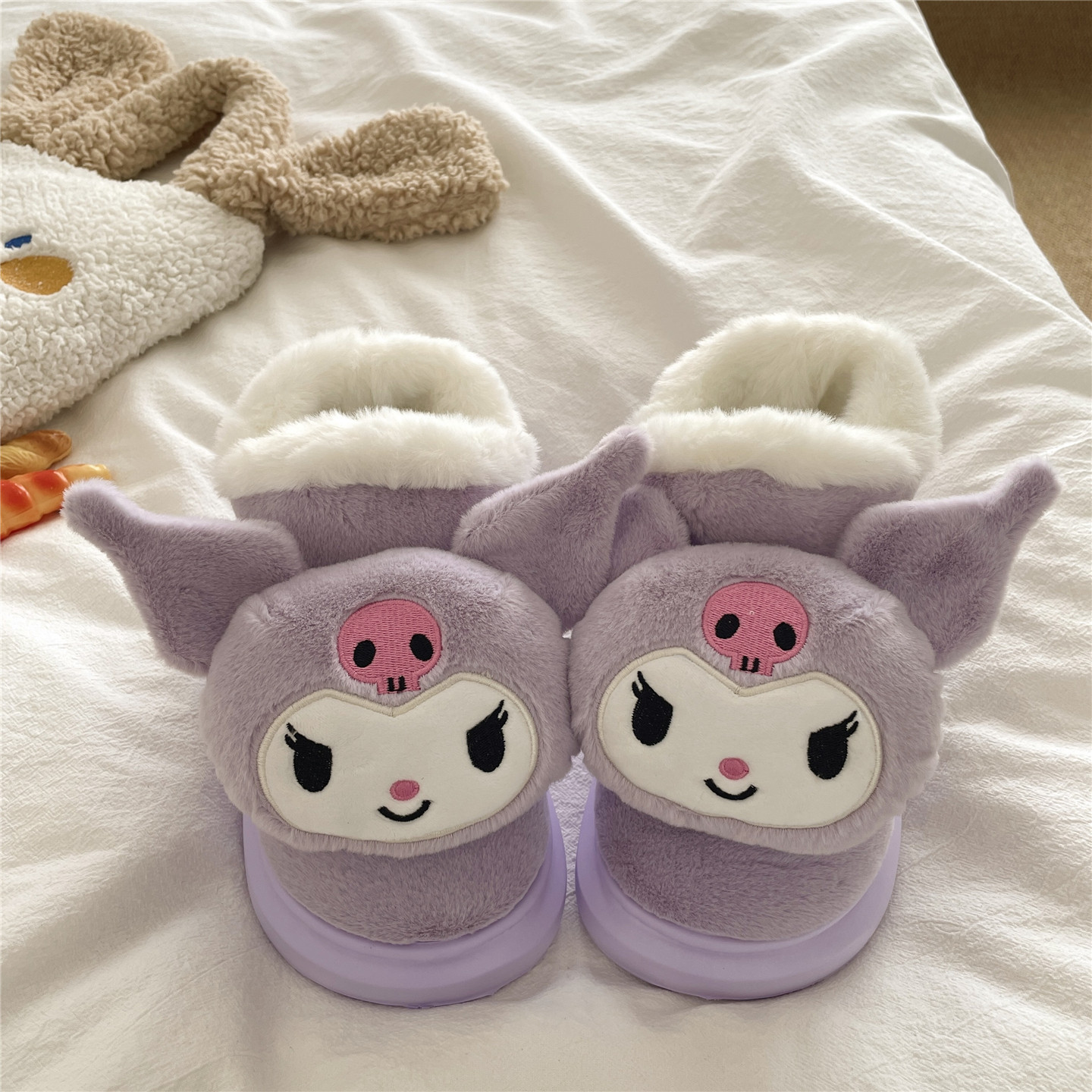 奶芙嘟嘟kt猫~！ins可爱冬季包跟棉鞋女厚底加绒棉拖鞋保暖雪地靴,淘宝优惠券,粉丝福利购,淘宝优惠卷