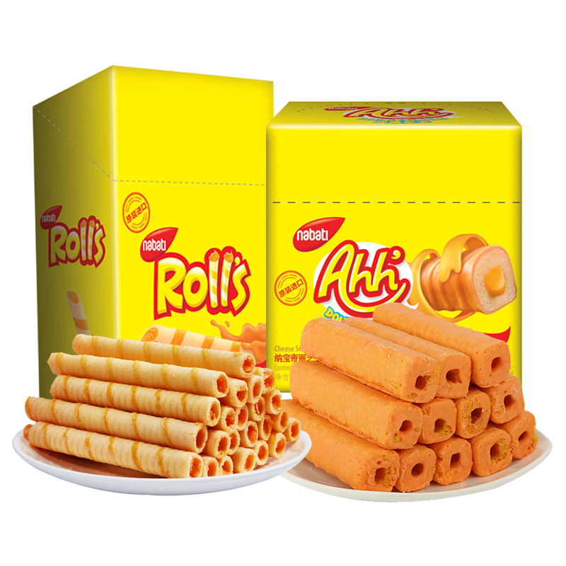 纳宝帝丽芝士玉米棒160g奶酪味夹心卷nabati零食进口食品威化饼干,淘宝优惠券,粉丝福利购,淘宝优惠卷
