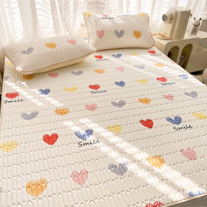 冰丝乳胶凉席三件套宿舍家用有床笠 星晴乳胶席