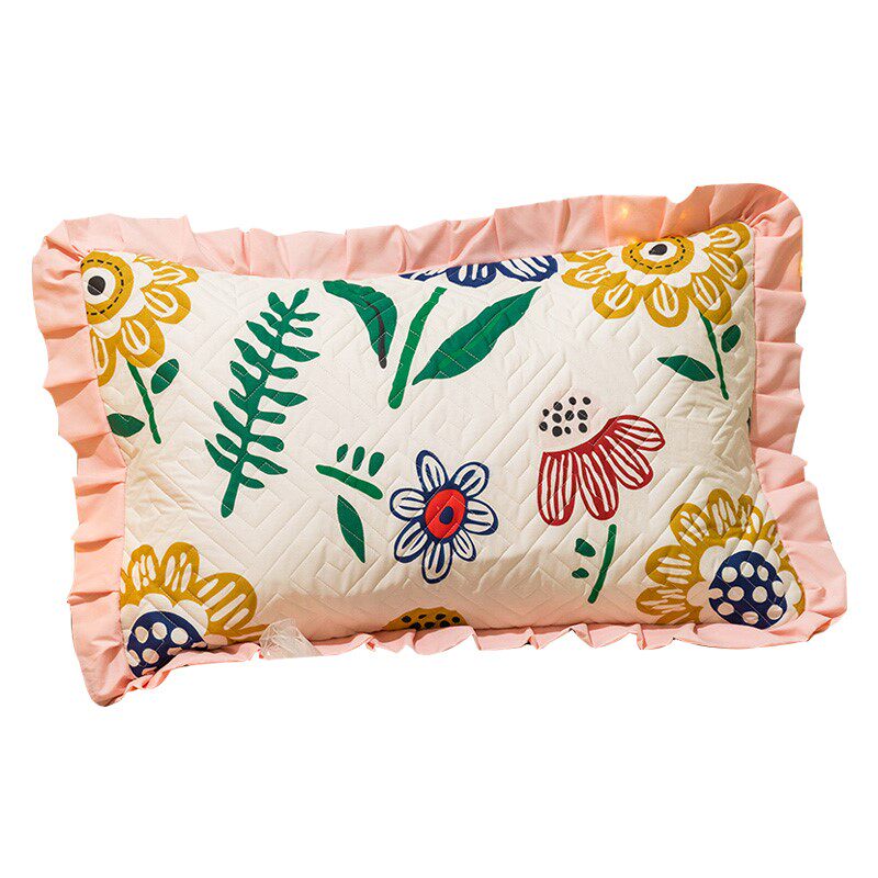 田园碎花一对装家用全棉单人枕头套 星晴枕套