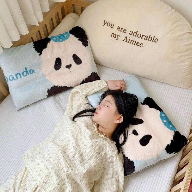 卡通小动物暖绒豆豆枕30*45cm枕头加绒保暖单只装家用枕套加枕芯,淘宝优惠券,粉丝福利购,淘宝优惠卷