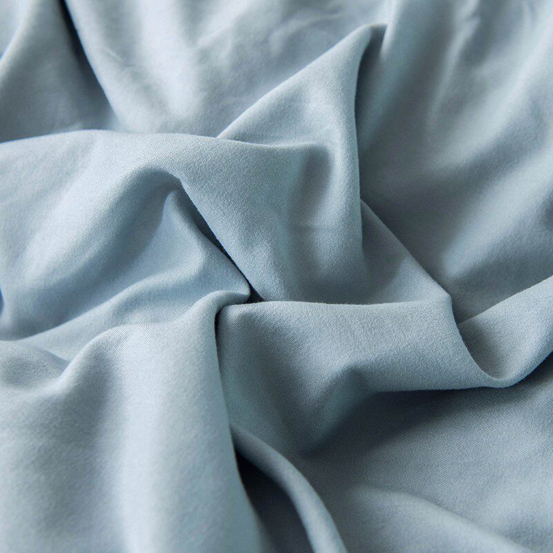 ins风荷叶边少女纯色水洗棉枕头套 星晴枕套