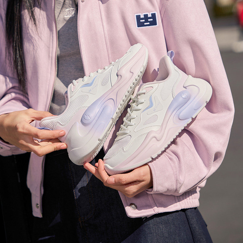 361云舒春季新款软底休闲鞋女鞋网面透气老爹鞋简约小白鞋运动鞋