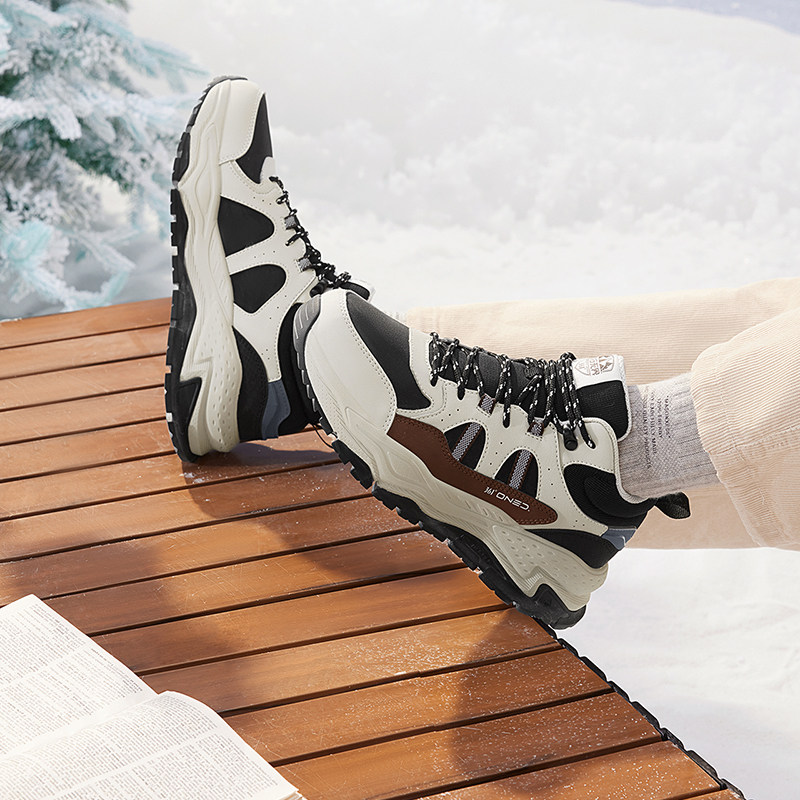 361岩悟男鞋冬季加绒保暖户外大棉鞋防滑高帮老爹休闲运动鞋子男,淘宝优惠券,粉丝福利购,淘宝优惠卷