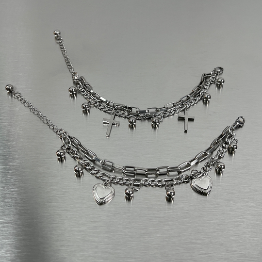 又酷又A ! MINBIN 钛钢手链女ins小众嘻哈冷淡风手饰潮酷礼物配饰