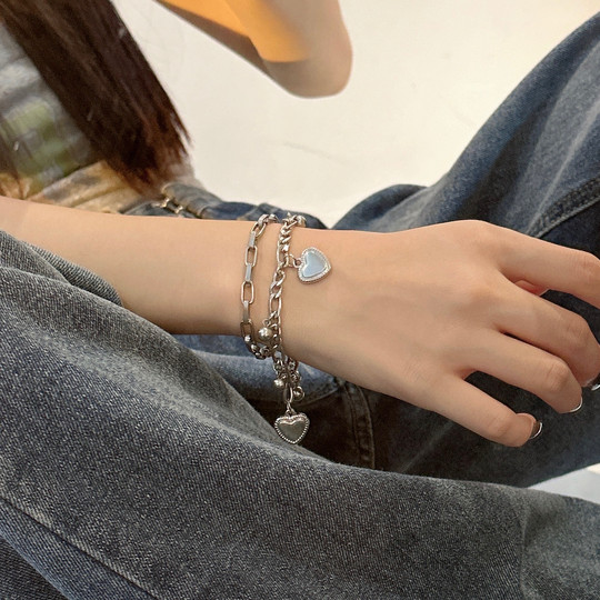 又酷又A ! MINBIN 钛钢手链女ins小众嘻哈冷淡风手饰潮酷礼物配饰