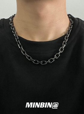 煮黑色钛钢项链不褪色