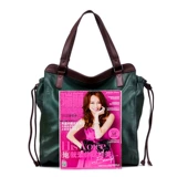 Модная вместительная и большая портативная сумка на одно плечо, из натуральной кожи