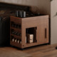 Mu Xiaoka tea edge movable tea table solid wood living room tea cabinet with tea making balcony tea table small apartment coffee table