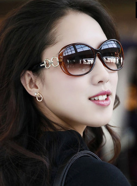 太阳镜圆脸优雅新款时尚个性大框