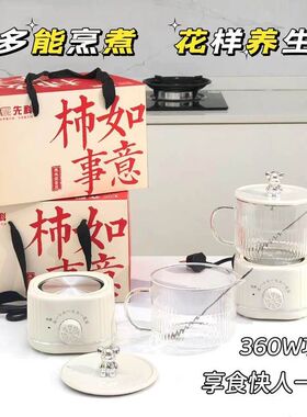 多功能迷你养生杯办公室烧水杯煮茶花茶壶家用小型养生壶伴手礼品