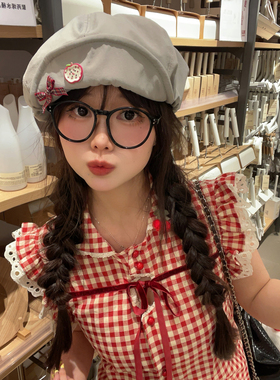 双笙欧尼翻檐八角帽出游休闲女