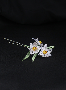 水仙花缠花材料包汉服diy