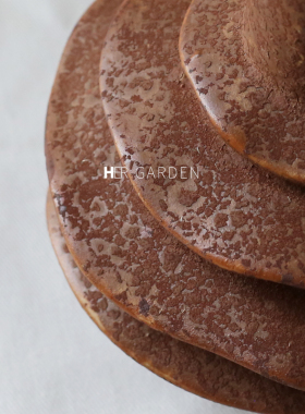 hergarden花瓶粗陶侘寂风