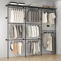 Building Wall Blouses Cabinet Wall-mounted Clothes Hanger Cloakroom Homemade Open Closet Bedroom Home Dry Clothes Rack Floor Landing