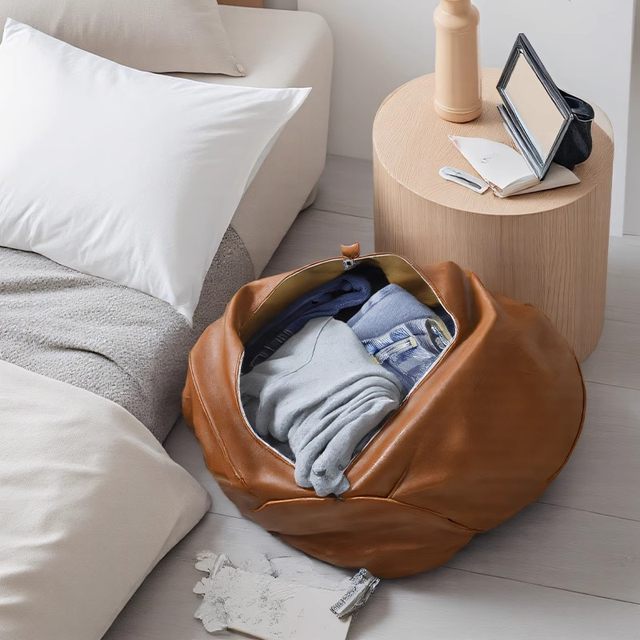 Lazy sofa cover without filling pole stool storage old clothes filling sofa cover cloth bag lazy sofa
