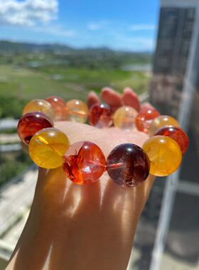 天然水晶手链海蓝宝天