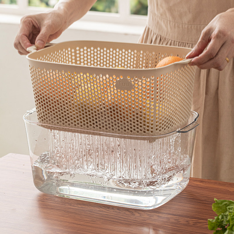洗菜盆沥水篮家用厨房多层创意水槽盆中盆沥水篮子洗菜淘米滤水篮,淘宝优惠券,粉丝福利购,淘宝优惠卷