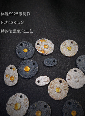 原创设计风星空纯银手工吊坠包邮