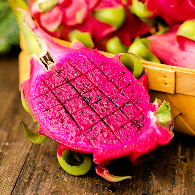 苏洪鲜食旗舰店苏洪鲜食越南红心火龙果进口原箱新鲜水果大果批发包邮净重12斤2