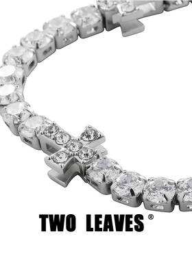 TWOLEAVES十字架网球手链