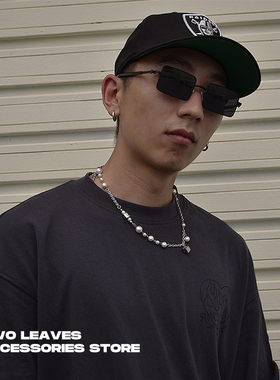 TWOLEAVES男女钛钢闪电骰子项链