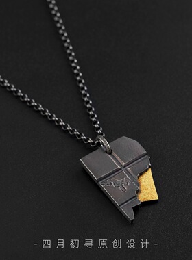 吊坠项链嘻哈高级感男生