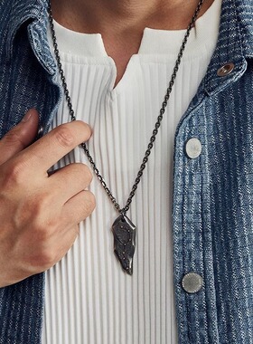 原创设计【北斗七星】项链男女纯银镶24K黄金吊坠纯手工制作挂坠