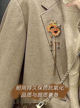 梵高向日葵金属高档生日礼物女男