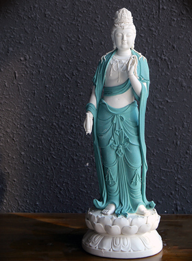 观世音佛像雕塑会所禅意风工艺品