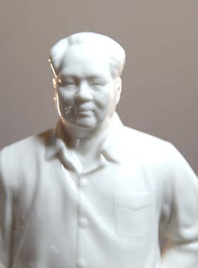 毛主席家居客厅书房白瓷全身像