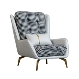 Nordic Single -Pperson Dofa Technology Cloth Color Satching Light Luxury Modern Small Living Apartment спальня Ленивая магистраль высокая сеть красного кресла