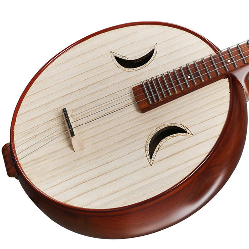 乐海 徐阳牌中阮阮族乐器特氏古夷苏木材质刚品中阮琴 513Z - 图1