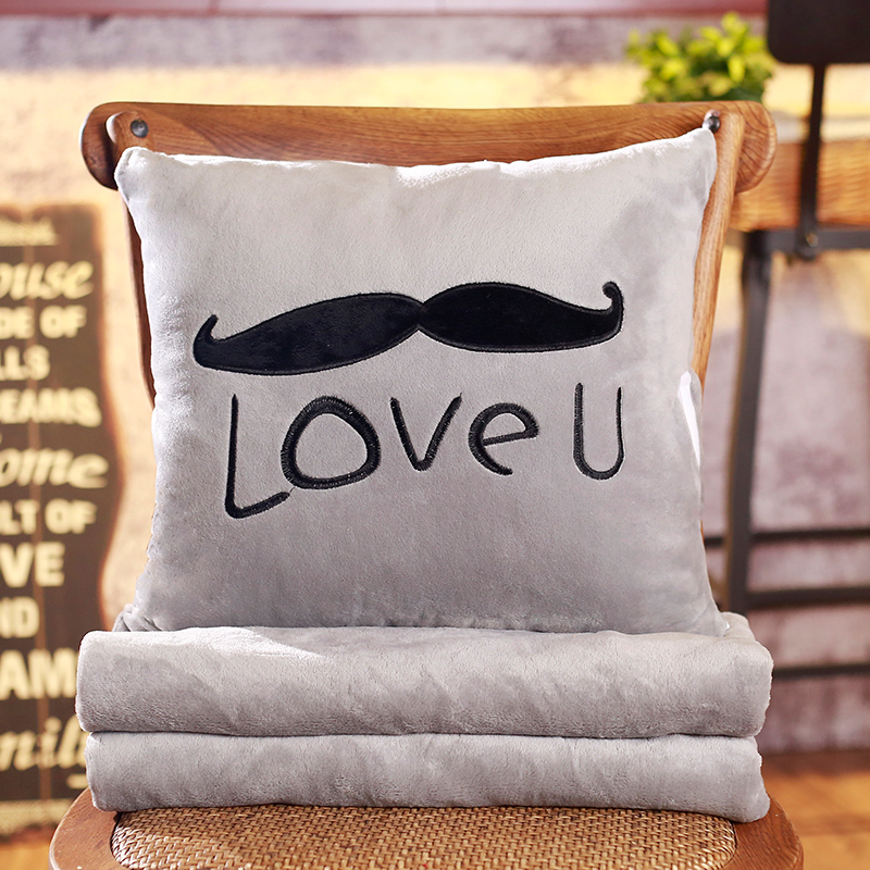 抱枕被子两用靠垫被沙发办公室折叠午休靠枕头被汽车靠背空调毯 - 图3