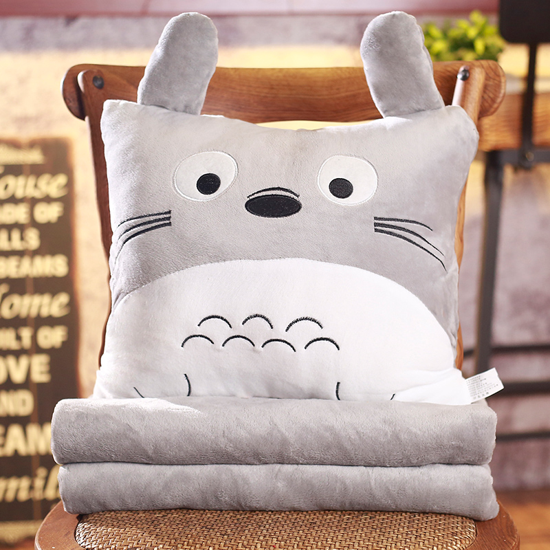 抱枕被子两用靠垫被沙发办公室折叠午休靠枕头被汽车靠背空调毯 - 图2