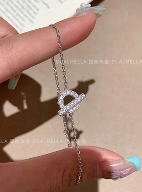 小Q手链女猪鼻子镀18K玫瑰金