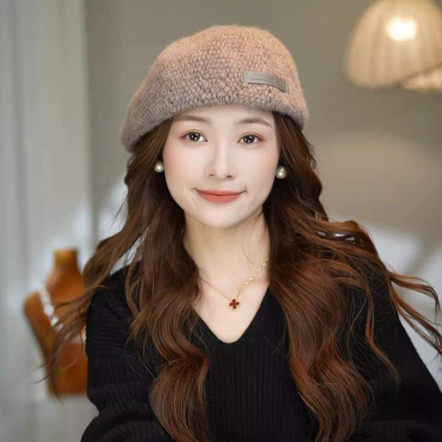 复古冰岛反戴文艺贝雷帽女秋冬百搭显脸小前进帽减龄画家帽鸭舌帽,淘宝优惠券,粉丝福利购,淘宝优惠卷