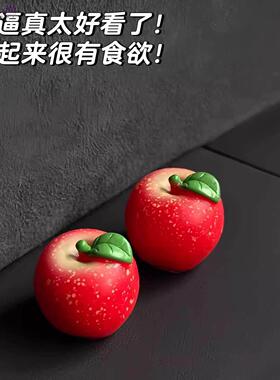 新款平安苹果水果仿真果车汽车可爱摆件中控台车载装饰挂件装饰品